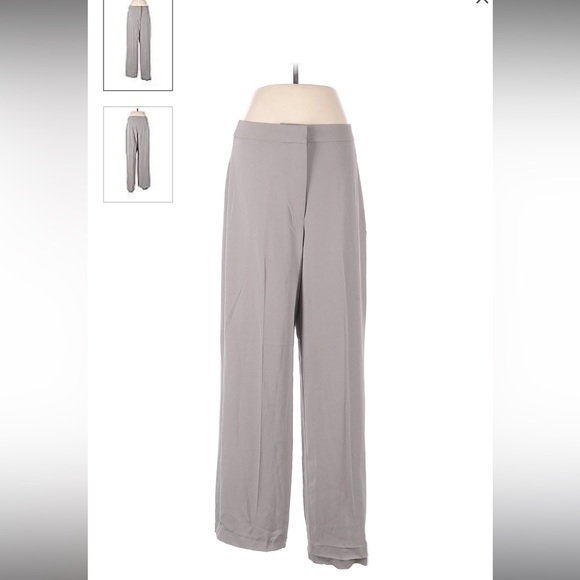 Grey silk H&M trousers - Picture 2 of 2